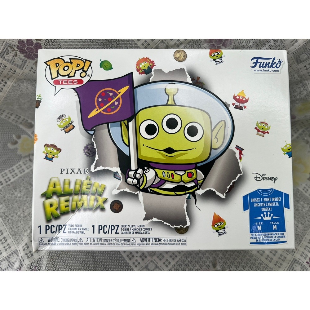 Funko Pop And Tee Disney Alien Remix Buzz Lightyear Glow In The Dark Size M
